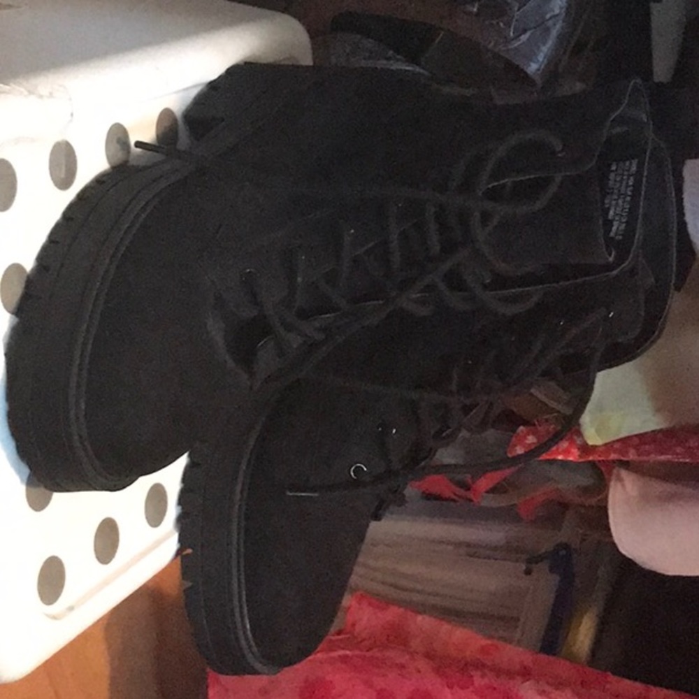 Laced up boots